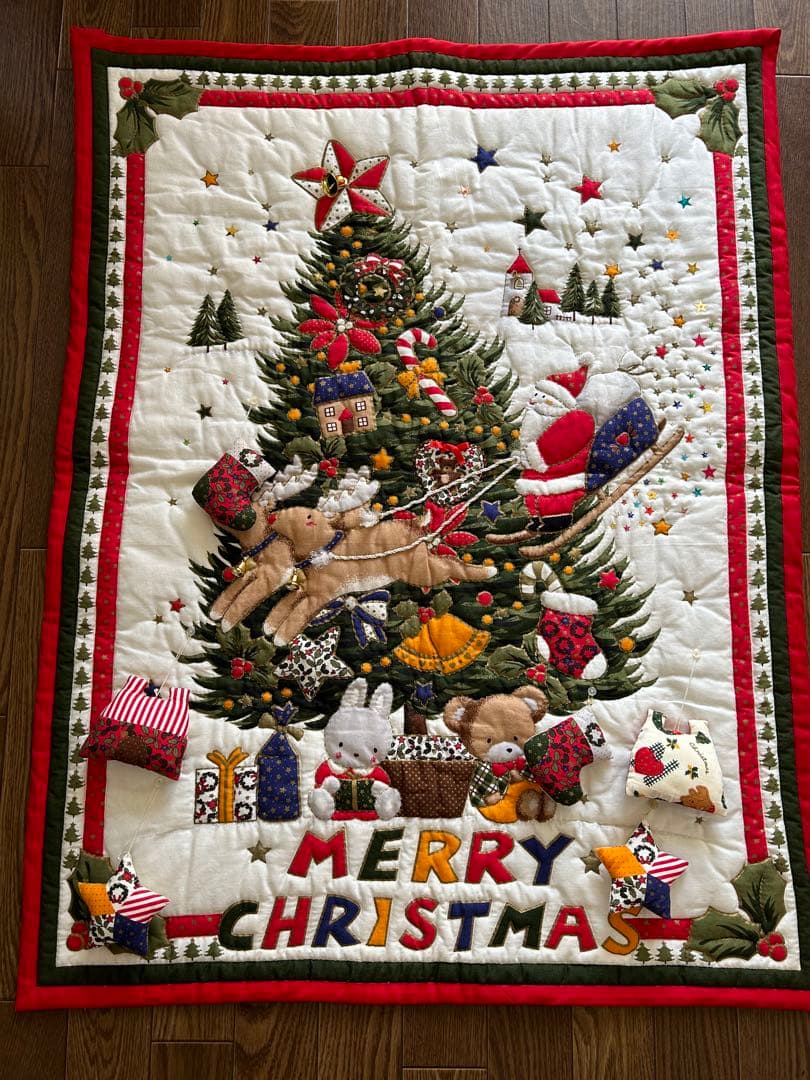 ヒロミ　クリスマスタペストリー　大　ハンドメイド