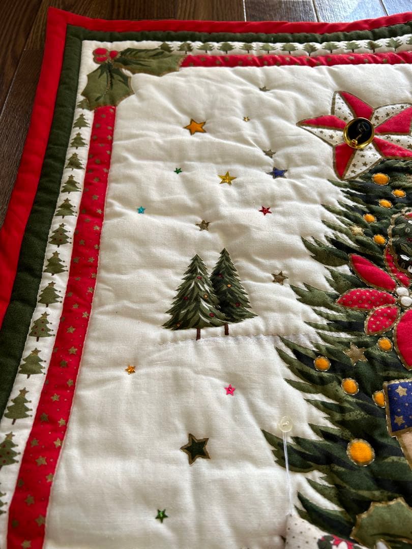 ヒロミ　クリスマスタペストリー　大　ハンドメイド