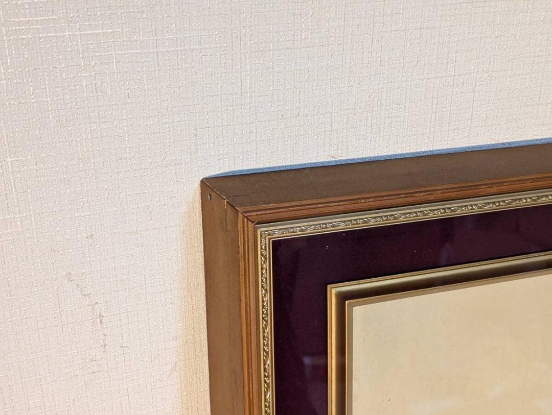 【真作】絵画　日本画10号　春の吉祥花図　白牡丹と梅の彩り　Y56