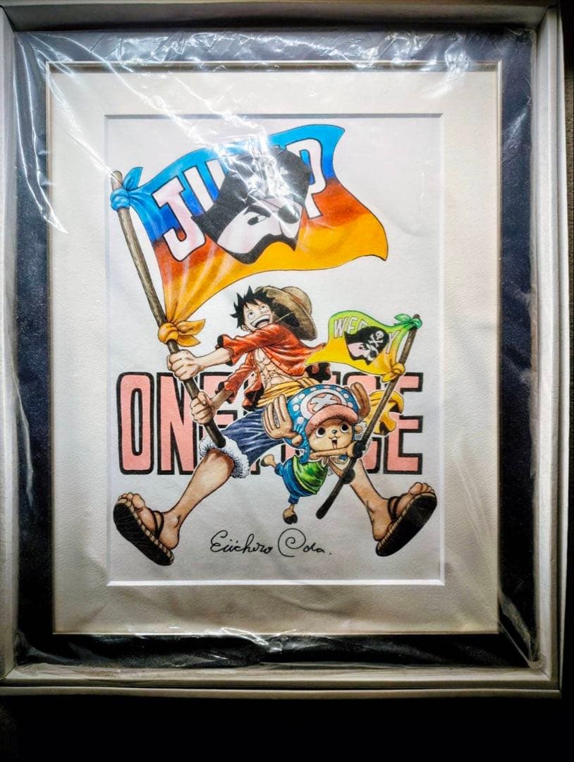 ワンピース 高級複製原画 尾田栄一郎　サイン入り　週刊少年ジャンプ50周年記念
