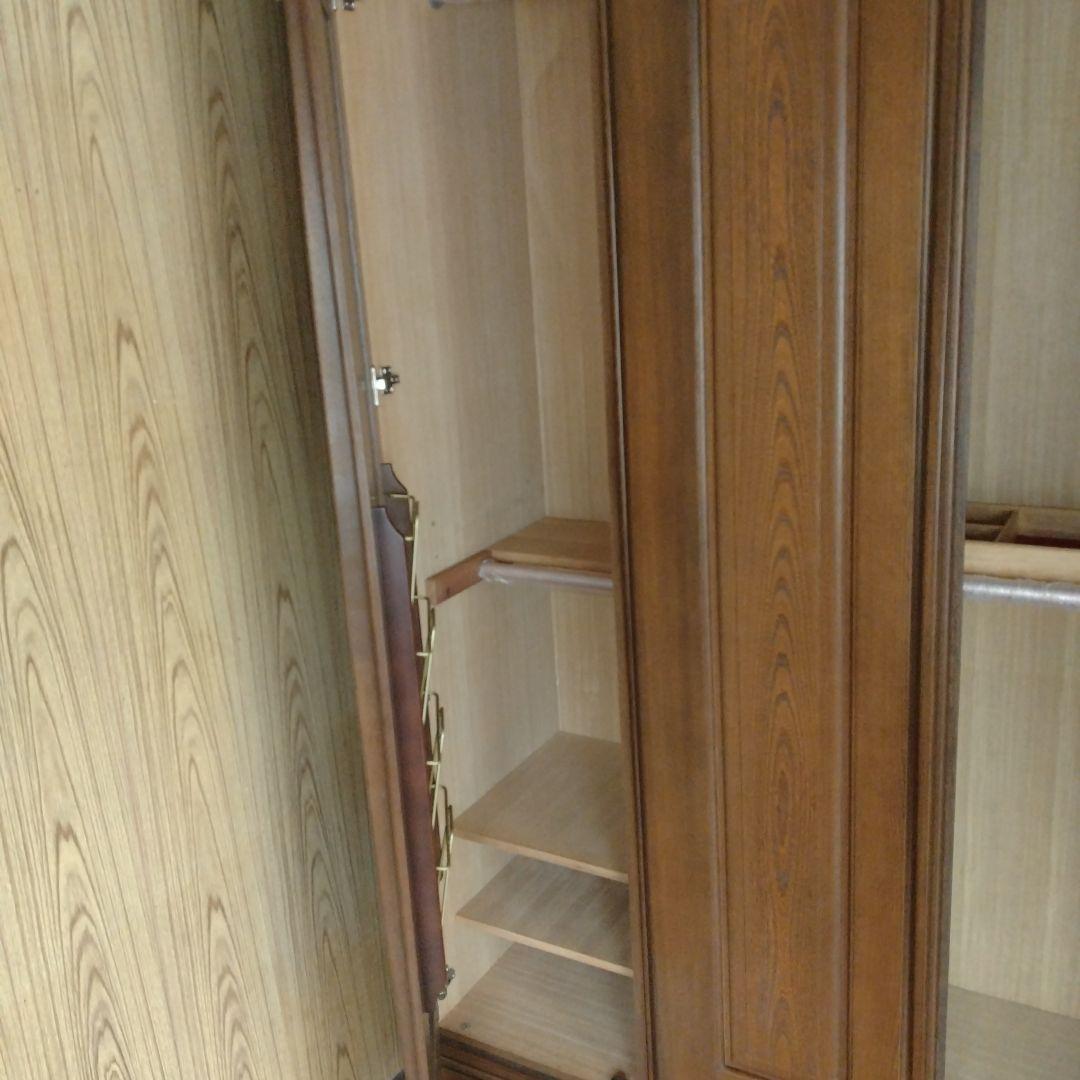 ワードローブ　タンス　ロッカー　木製　府中家具　引取限定