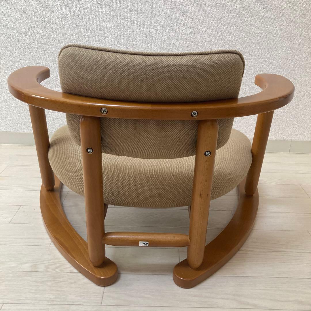 無限工房 かに座椅子 ローチェア バリアフリー ベージュ 光野有次