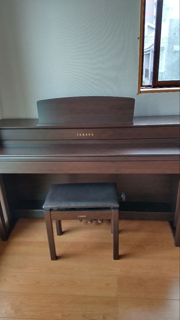 YAMAHA 電子ピアノ ダークブラウン 椅子付き