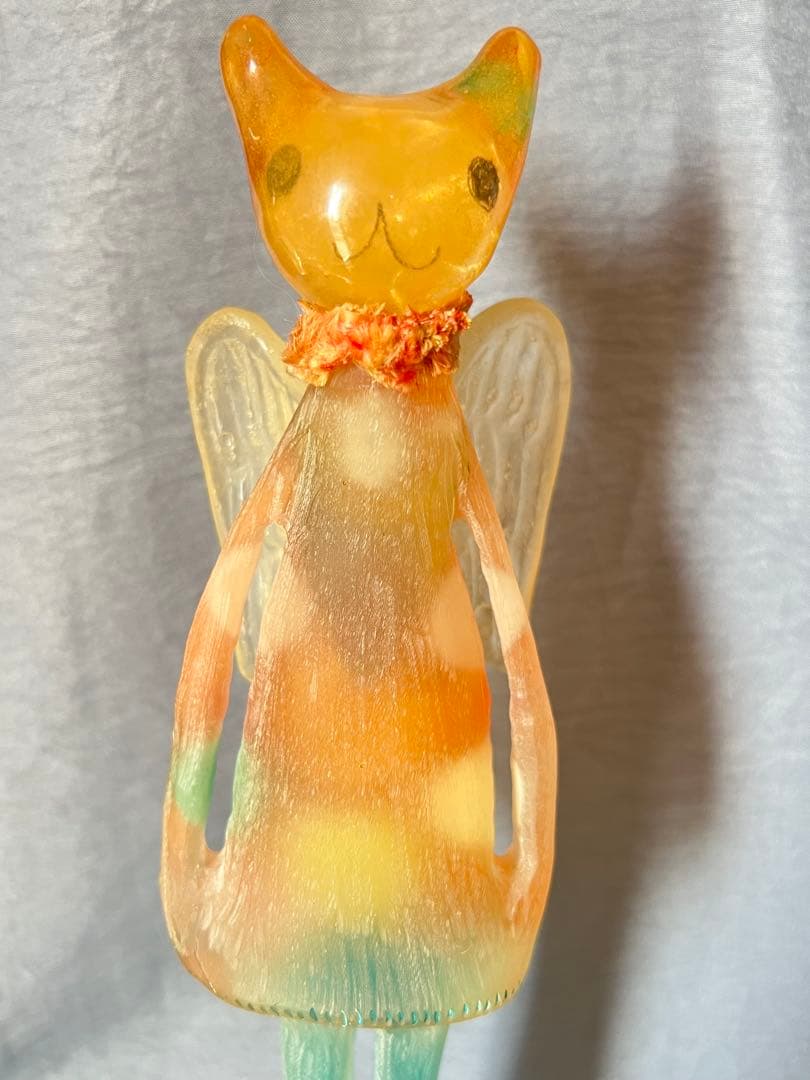 造形作家　ナスマサタカ　ビッグぷーちゃんエンジェル（オレンジ系）