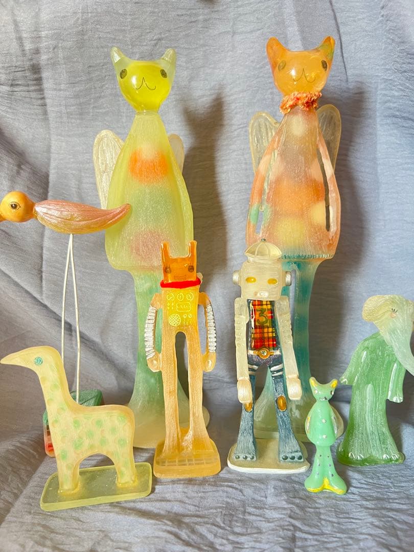 造形作家　ナスマサタカ　ビッグぷーちゃんエンジェル（オレンジ系）