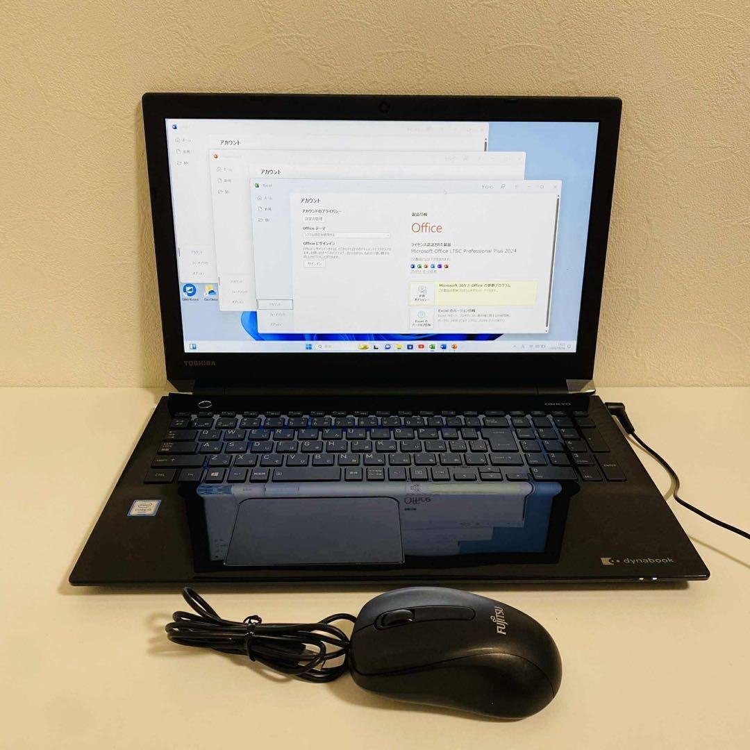 Y859 TOSHIBAノートパソコンSSD高速第6世代 WEBカメラWin11