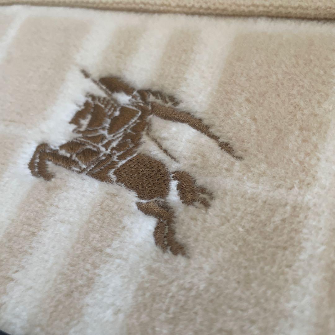 BURBERRY シール織　綿毛布 140x200cm
