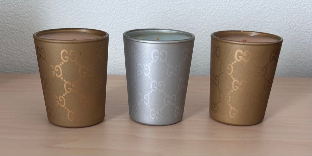 GUCCIのアロマキャンドル3個セット