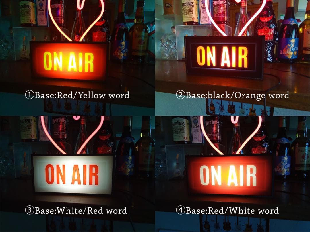 オンエア ON AIR サイン ランプ 看板 置物 雑貨 LEDライトBOX④