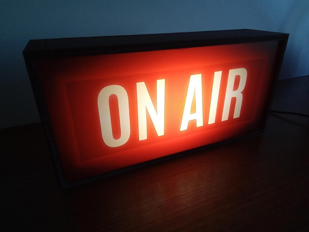 オンエア ON AIR サイン ランプ 看板 置物 雑貨 LEDライトBOX④