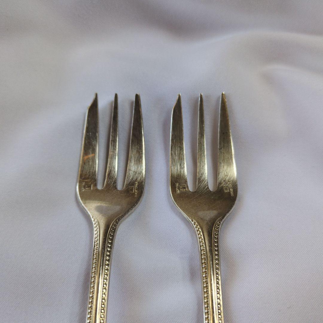 ​クリストフル パール ケーキフォーク 5本セット 刻印あり