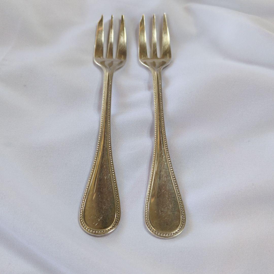 ​クリストフル パール ケーキフォーク 5本セット 刻印あり