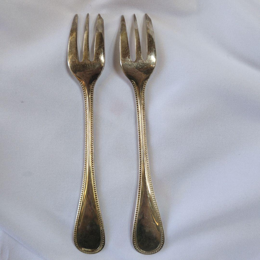 ​クリストフル パール ケーキフォーク 5本セット 刻印あり