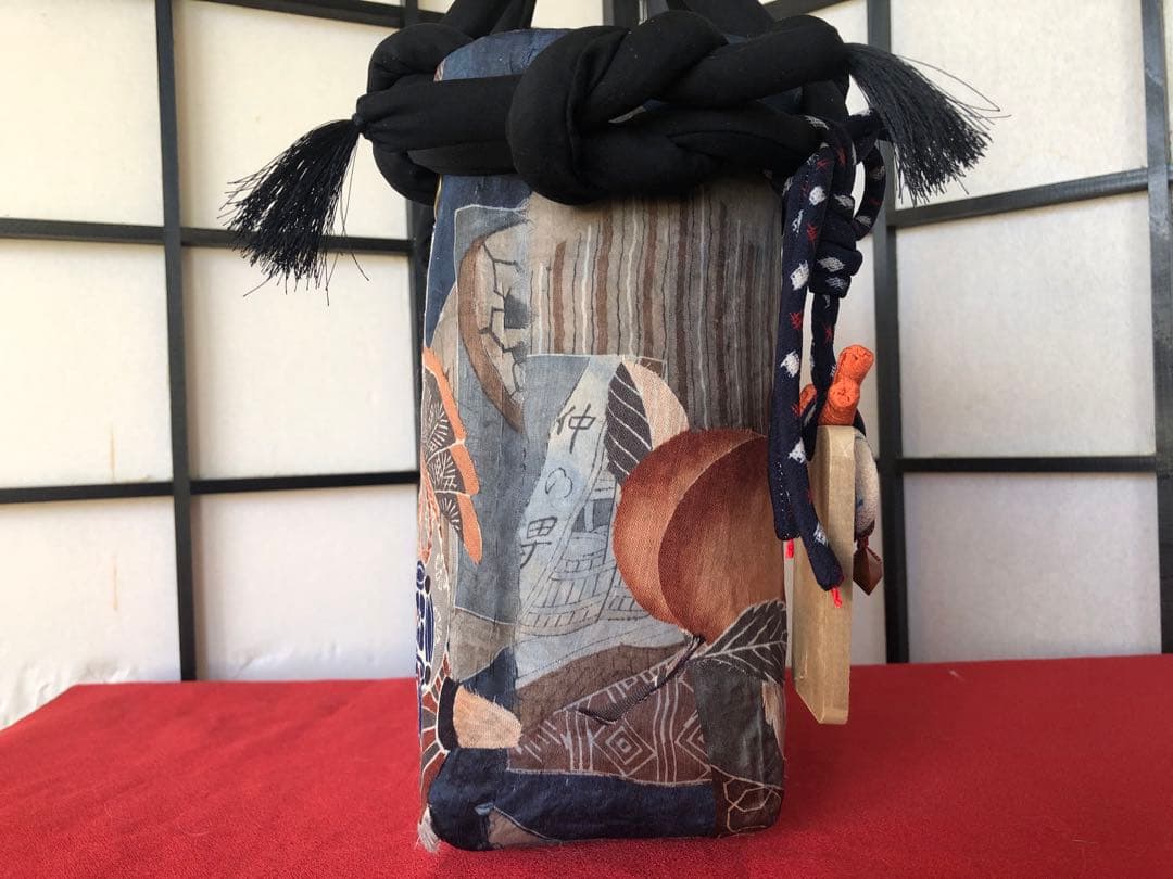 【たまちゃんお取り置き】 一閑張り　一閑張りバック　正絹古布　　犬張子