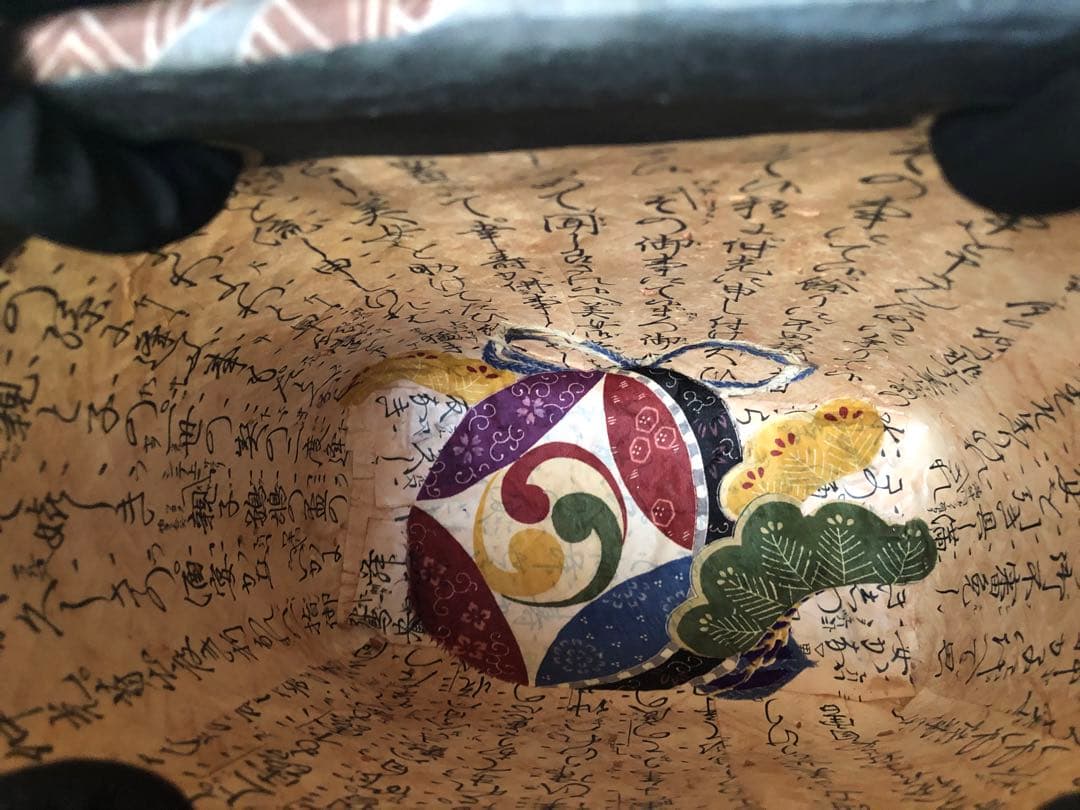 【たまちゃんお取り置き】 一閑張り　一閑張りバック　正絹古布　　犬張子