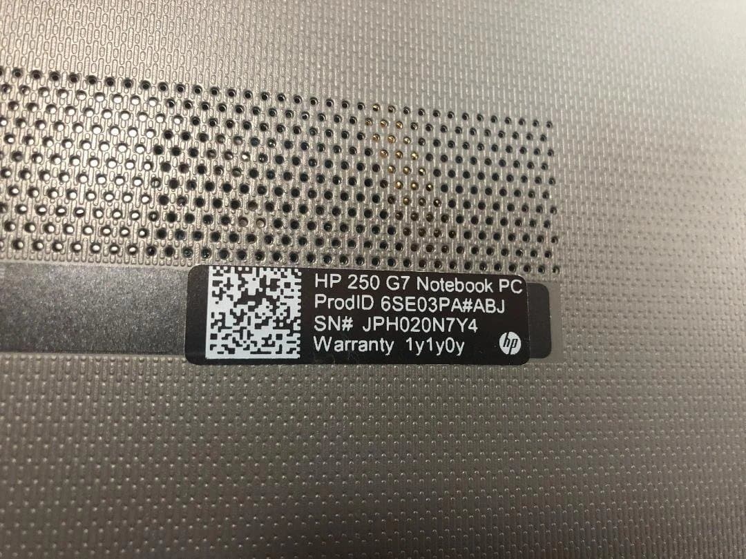 Windowsノート本体 HP 250G7 Corei5-8265U 8GB SSD128GB Win11