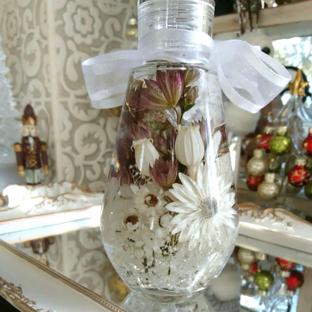 ◆ハーバリウム ＃163 アストランティアいっぱいのbottle:・'