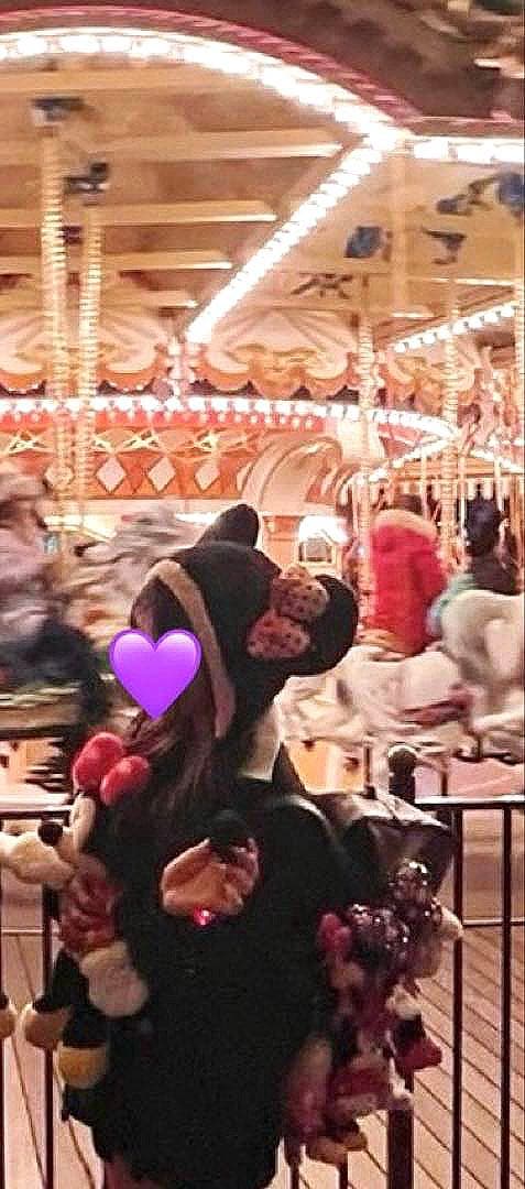 ディズニー ミニーファンキャップ 黒リボン