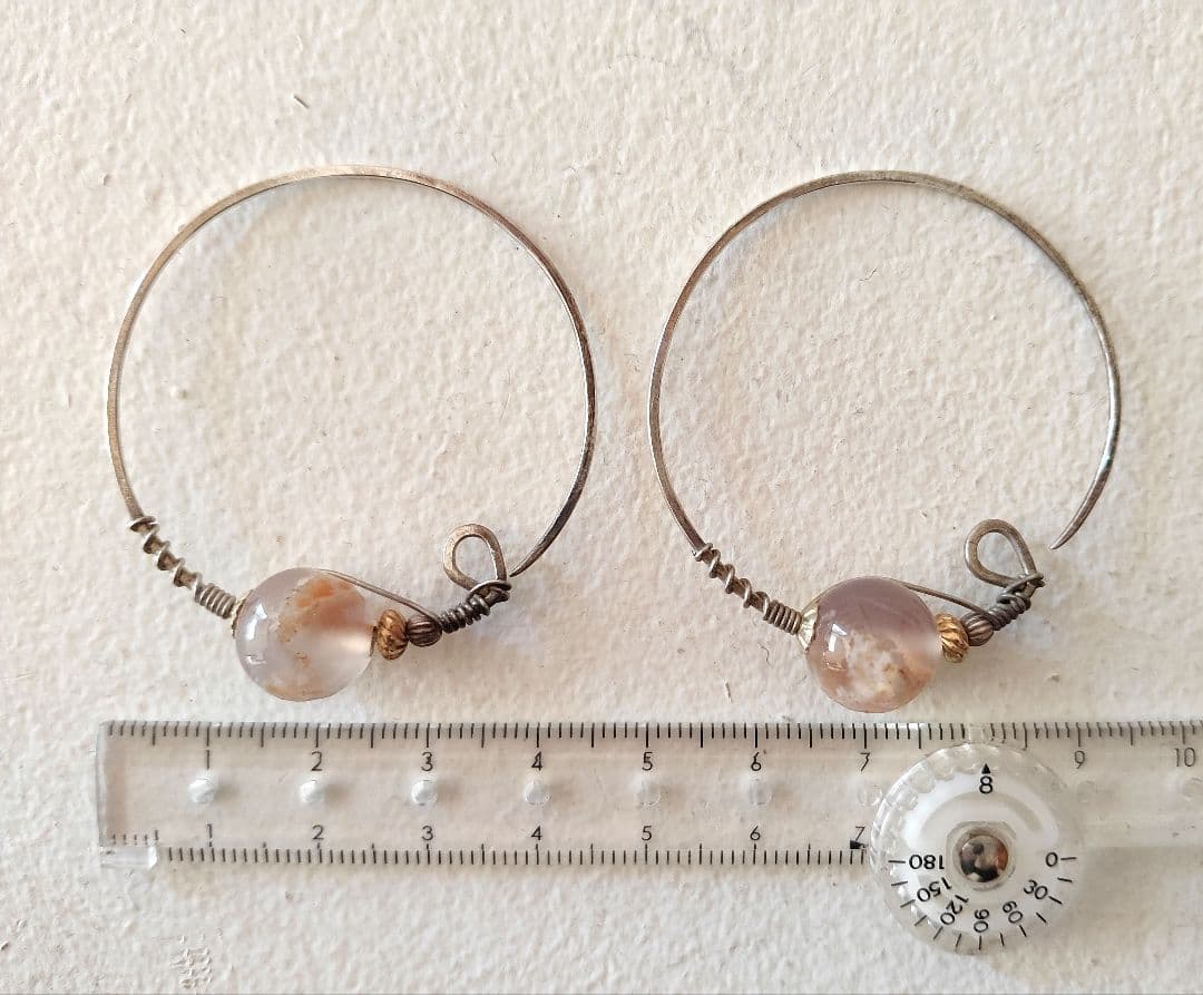 モレウ工房のニンカリ ピアス 作家物 直径4cm