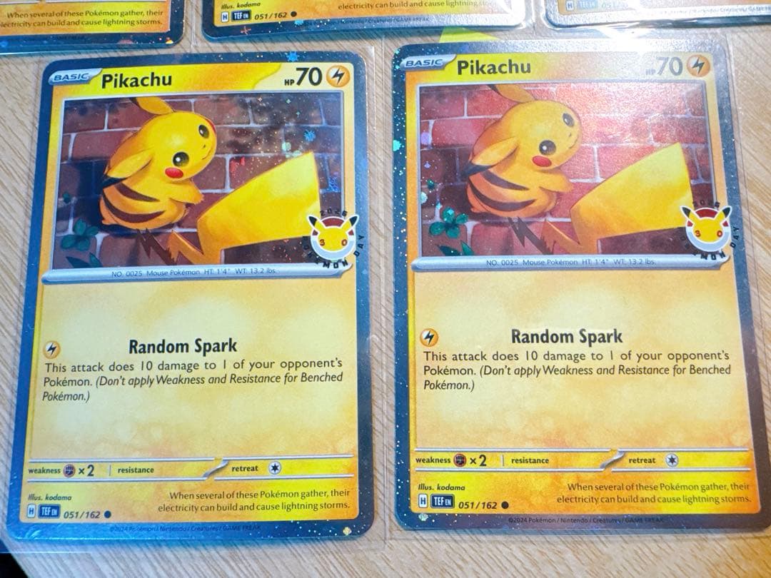 ポケモンデイ2026 30周年記念 海外版ピカチュウプロモカード5枚