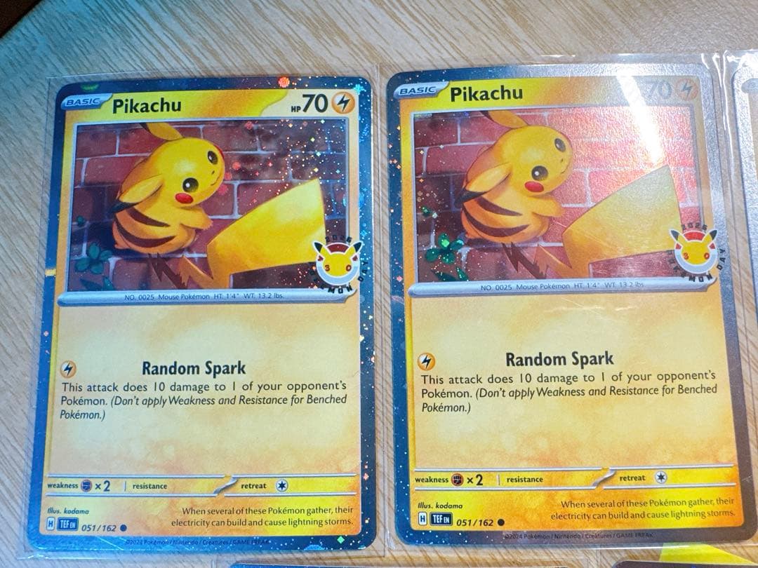 ポケモンデイ2026 30周年記念 海外版ピカチュウプロモカード5枚