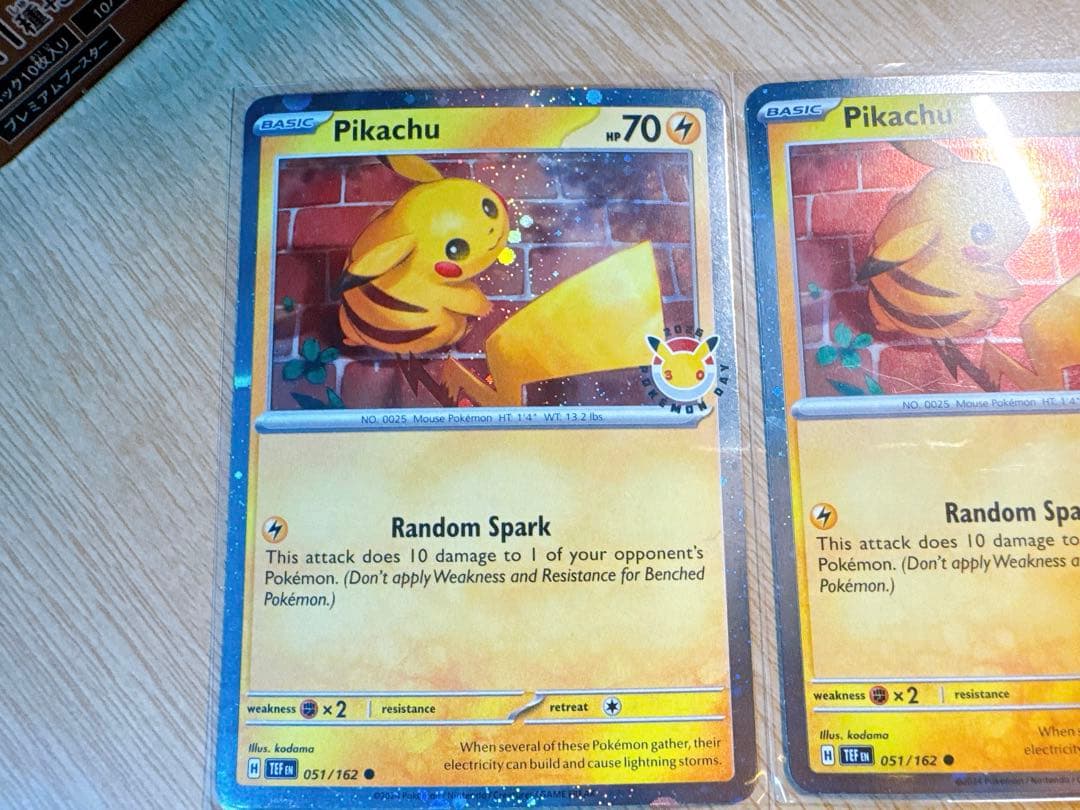 ポケモンデイ2026 30周年記念 海外版ピカチュウプロモカード5枚