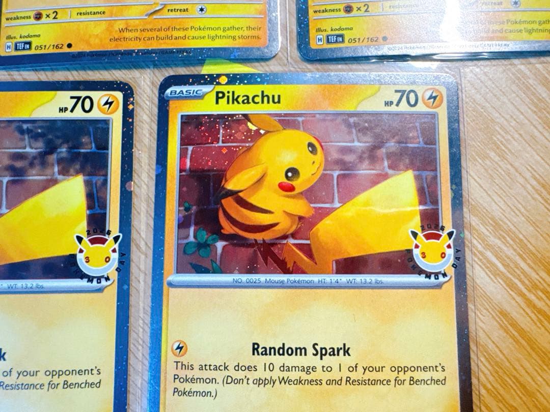 ポケモンデイ2026 30周年記念 海外版ピカチュウプロモカード5枚