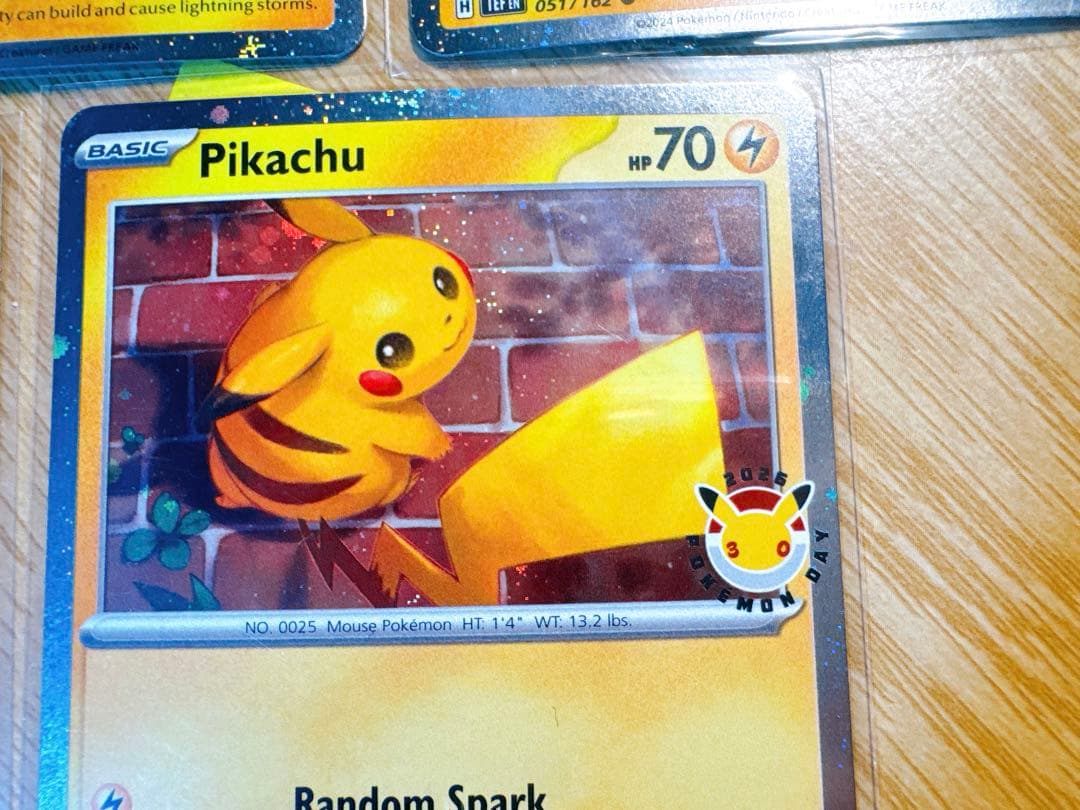 ポケモンデイ2026 30周年記念 海外版ピカチュウプロモカード5枚