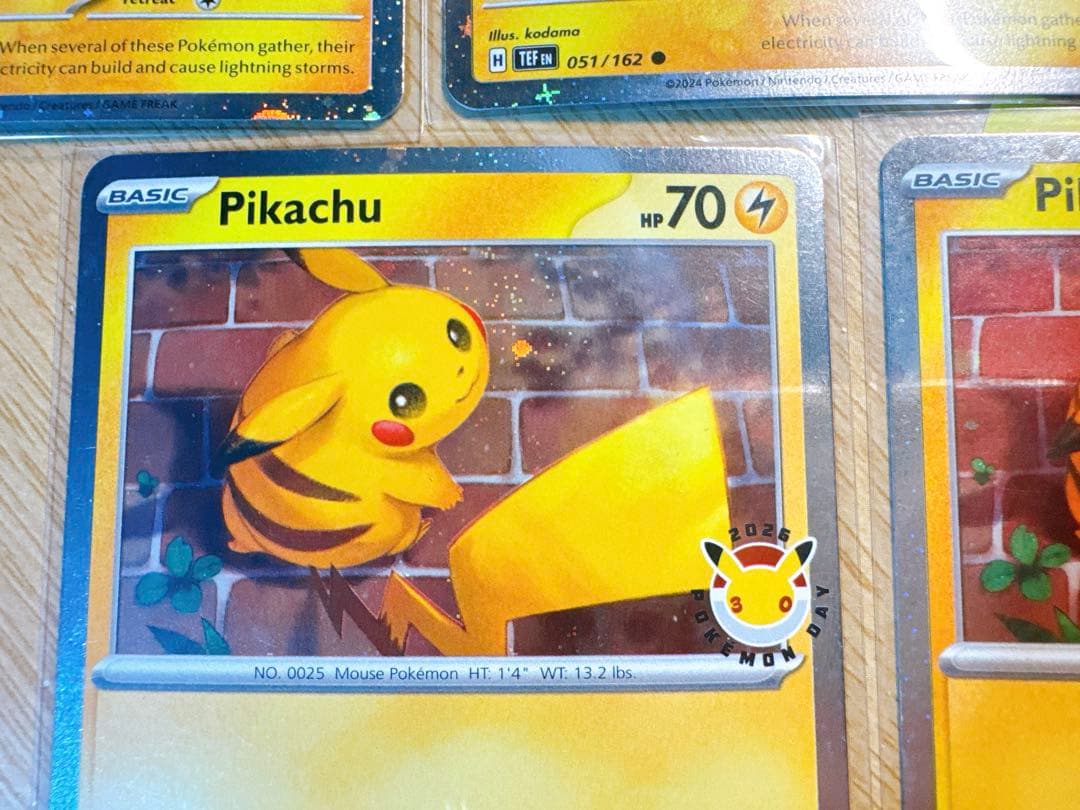 ポケモンデイ2026 30周年記念 海外版ピカチュウプロモカード5枚