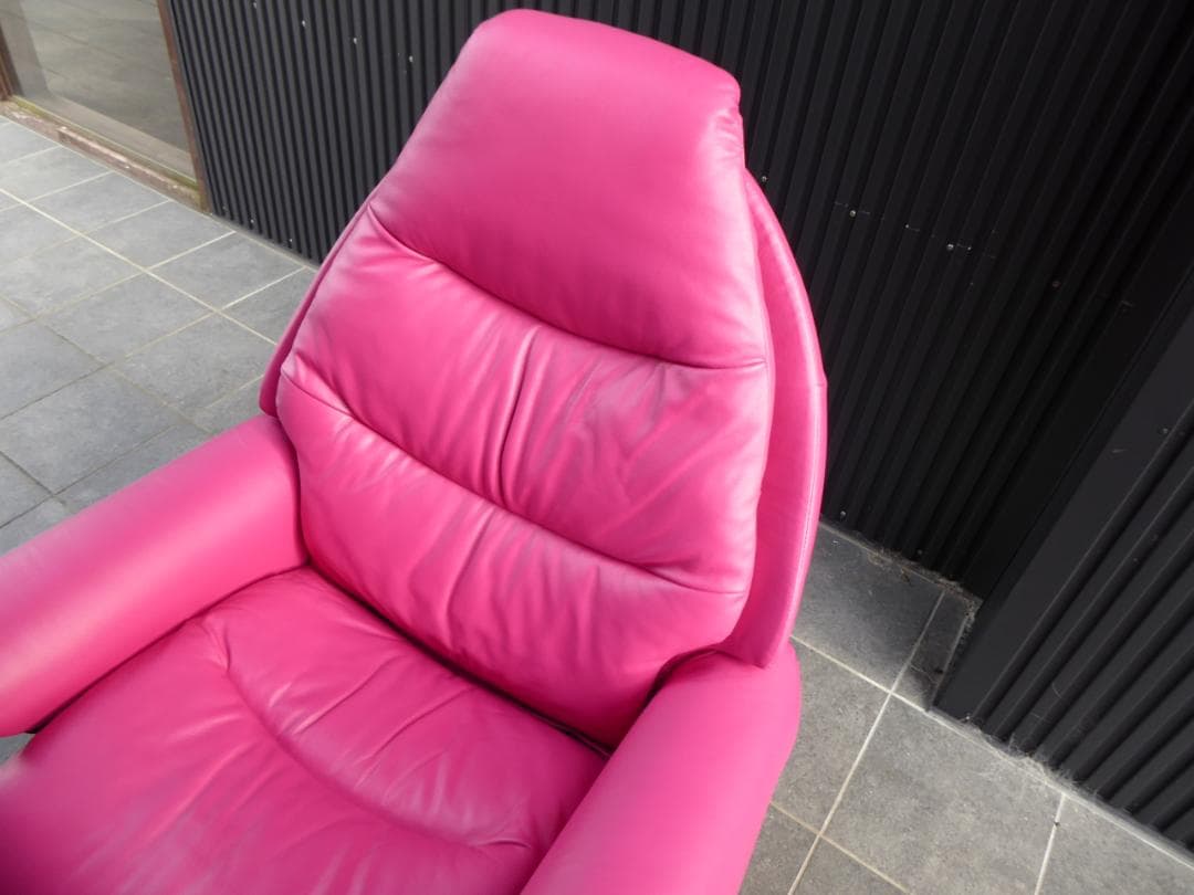 美品　EKORNES エコーネス チェア オットマン リクライニングチェア 本革