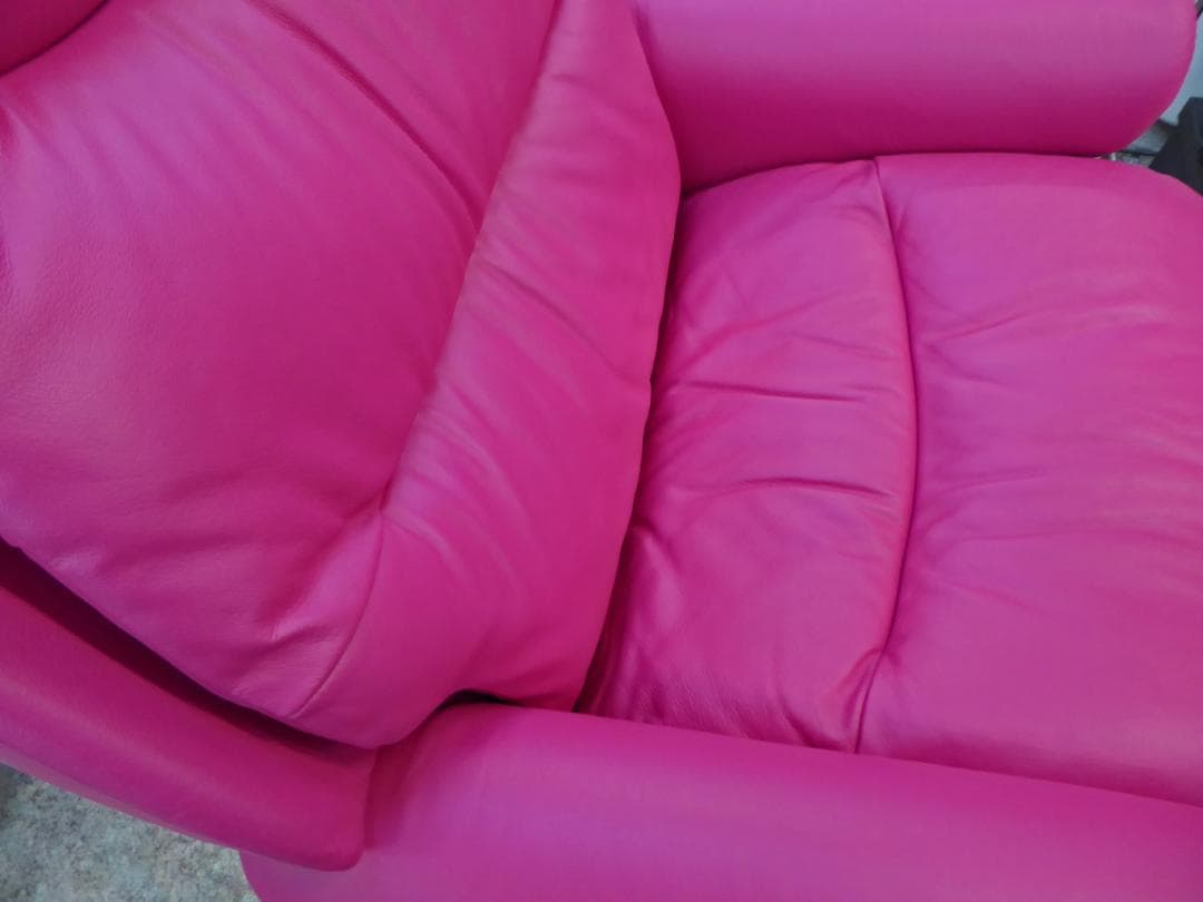 美品　EKORNES エコーネス チェア オットマン リクライニングチェア 本革