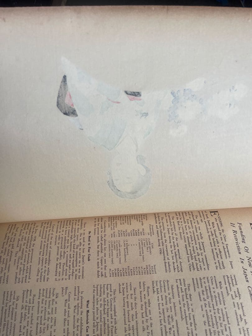 真品保証　1939年　大阪毎日新聞　本日＆明日　鏑木清方作　木版画あり