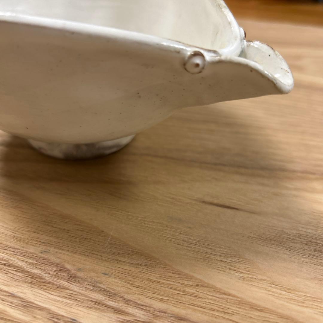 作家　陶芸作家　粉引片口鉢　片口ボウル