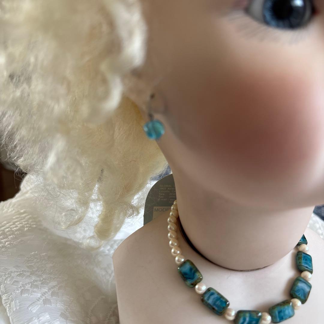 ビスクドール、ヘッド　ジュモー 赤のシューズ付き