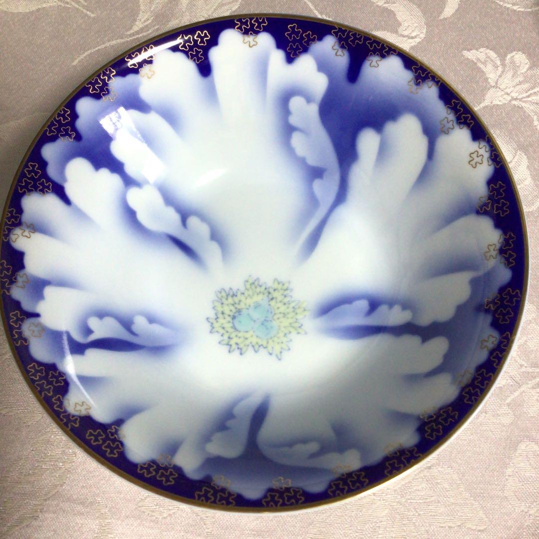 未使用　深川製磁　牡丹金ミル　深皿　中鉢　2枚