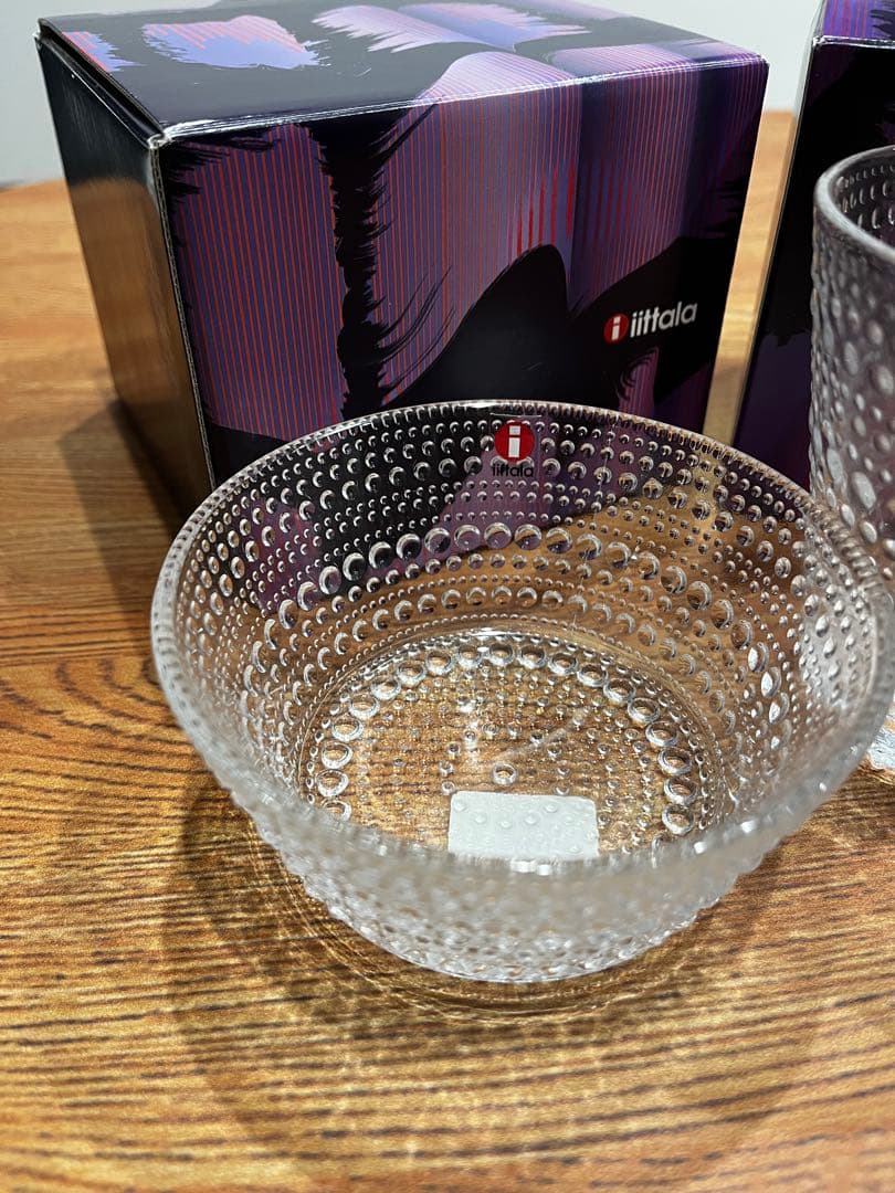 イッタラ  サラダボウル タンブラー 2個セット クリア 専用箱有
