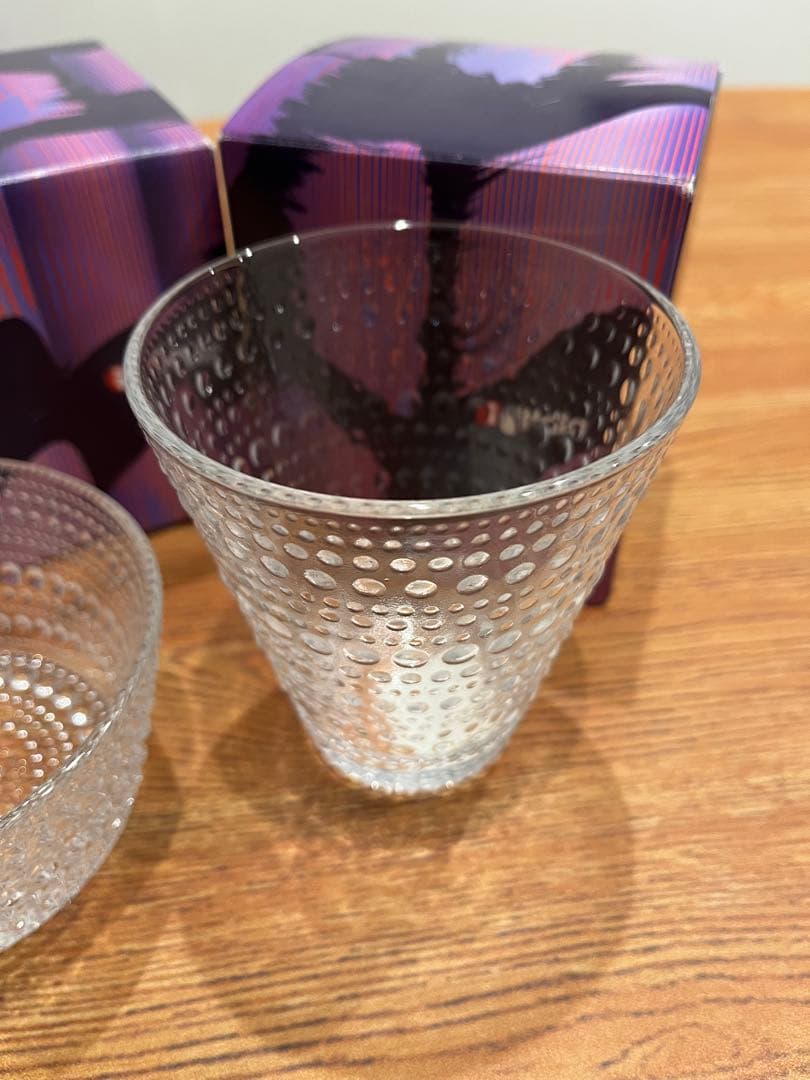 イッタラ  サラダボウル タンブラー 2個セット クリア 専用箱有