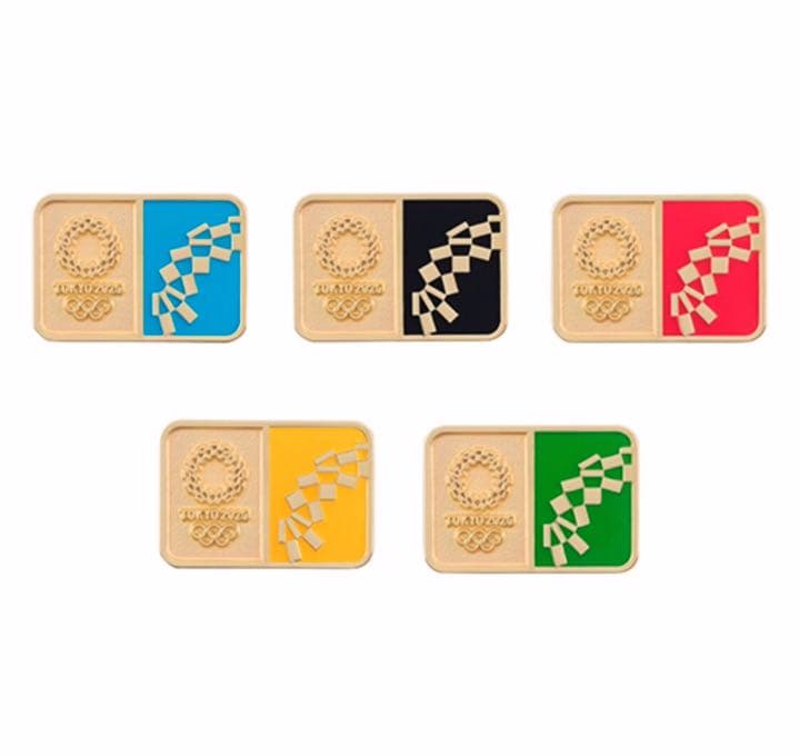 【限定2020個】東京オリンピック 額装 ピンバッチ 5個セット 激レア