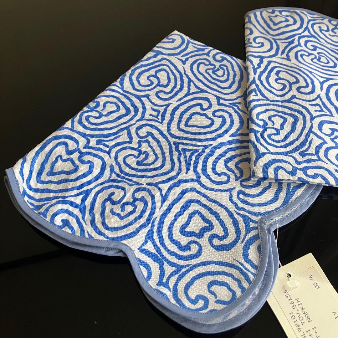 プラテージ　テーブルクロス　イタリア製 リネン　ナプキン　ココ・シャネル