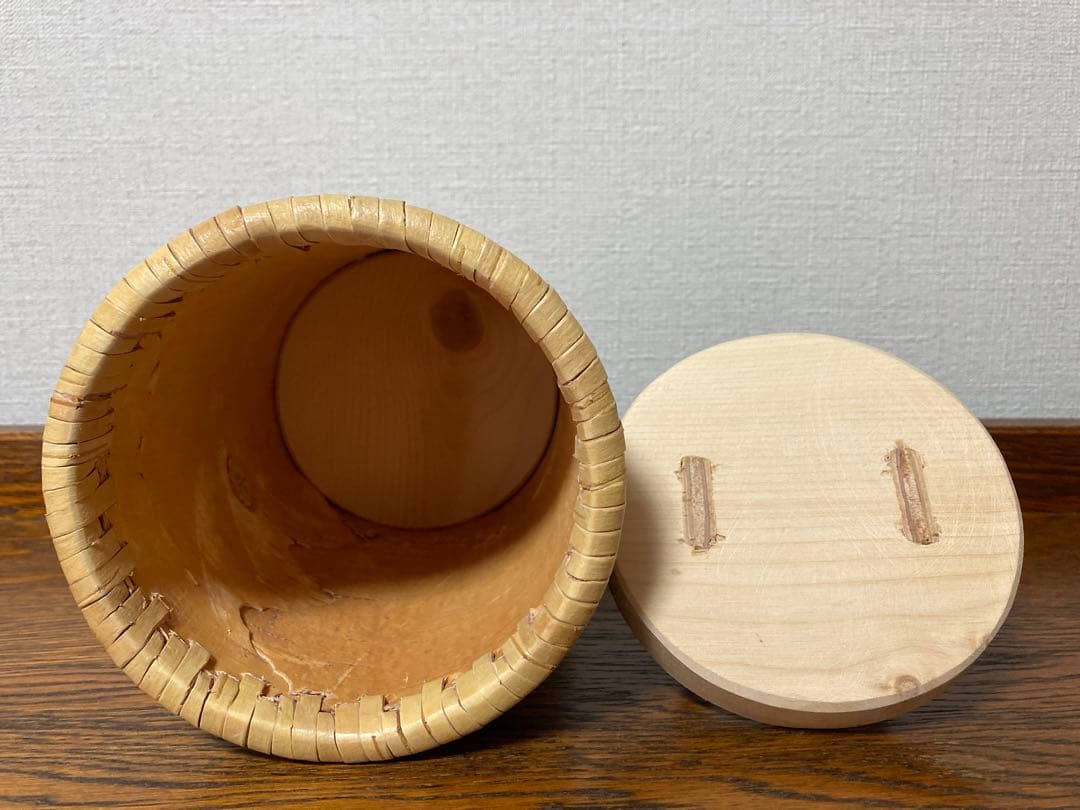 ロシア雑貨☆白樺工芸べレスタ パンジー収納boxマトリョーシカ