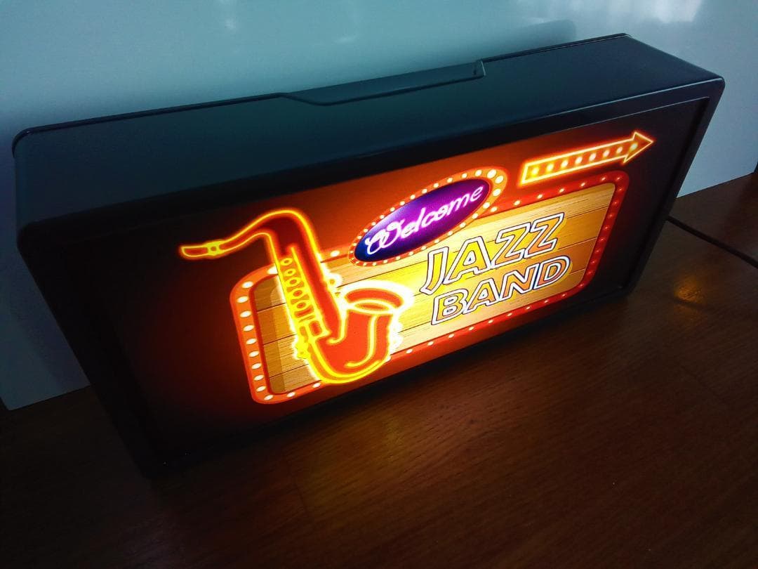 ジャズバンド ジャズ喫茶 カフェ バー 看板 雑貨 LED2wayライトBOX