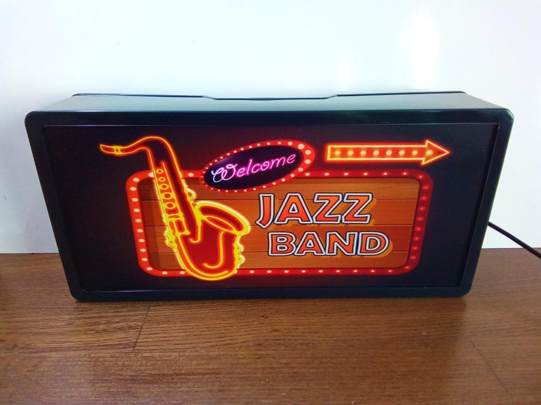 ジャズバンド ジャズ喫茶 カフェ バー 看板 雑貨 LED2wayライトBOX