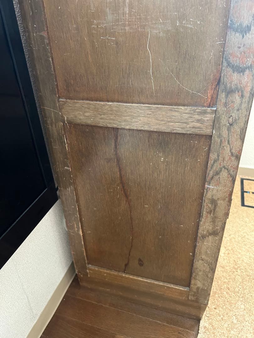 【期限あり】アンティークヴィンテージ⁑木製ガラス扉本箱キャビネット