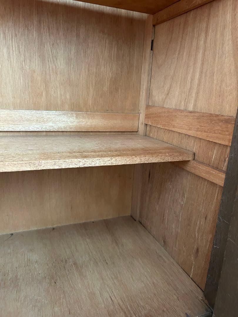 【期限あり】アンティークヴィンテージ⁑木製ガラス扉本箱キャビネット