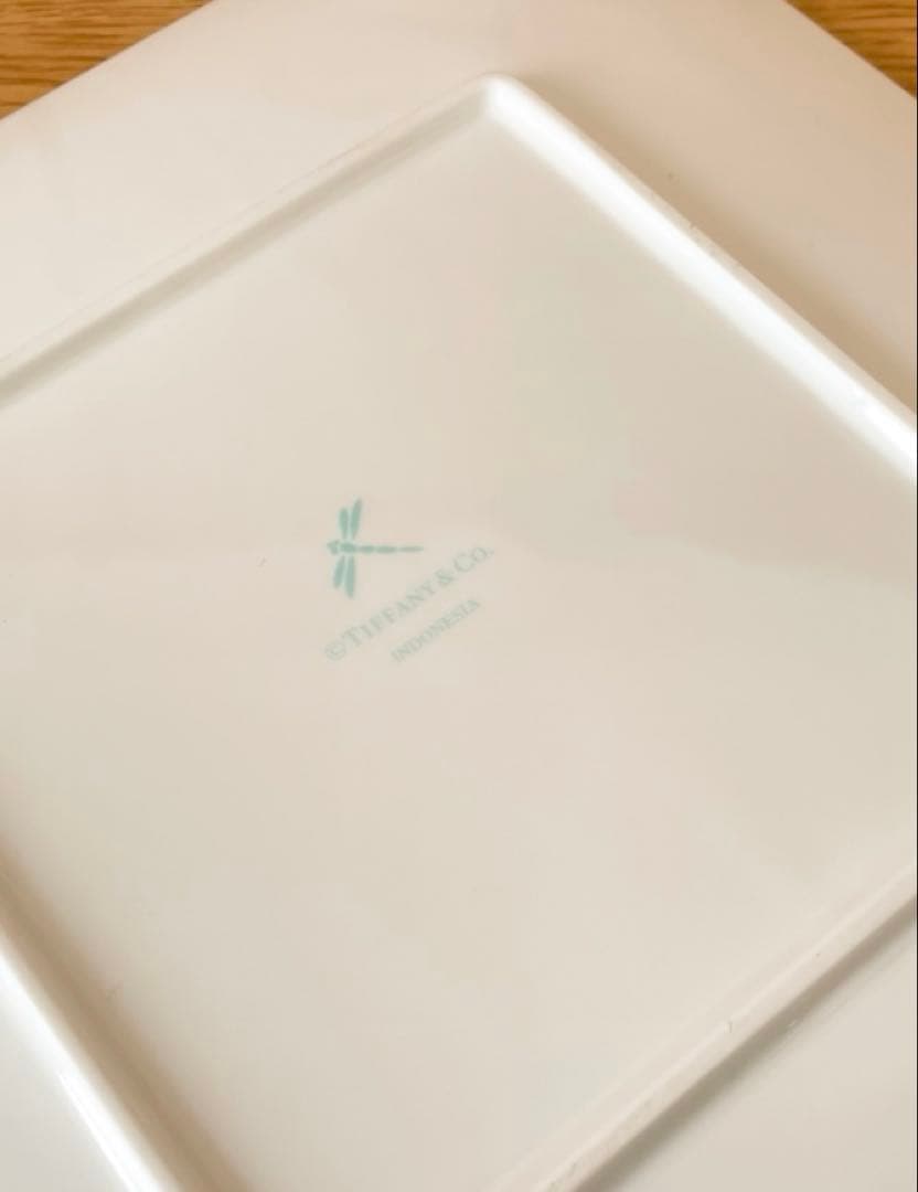 ティファニー ブルーボックス スクエア プレート ペア