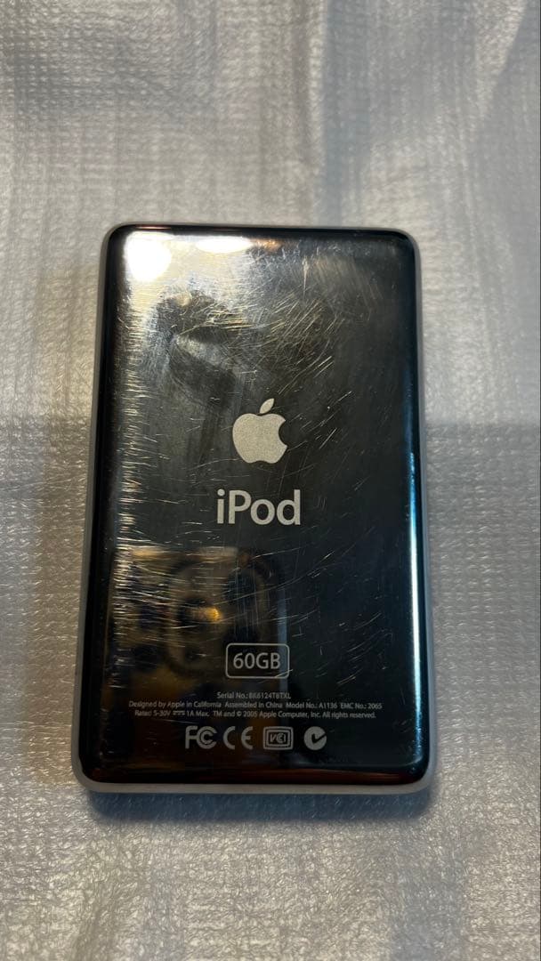 Apple アイポッドクラシック 60gb 動作✅初期化済み❗️A1136