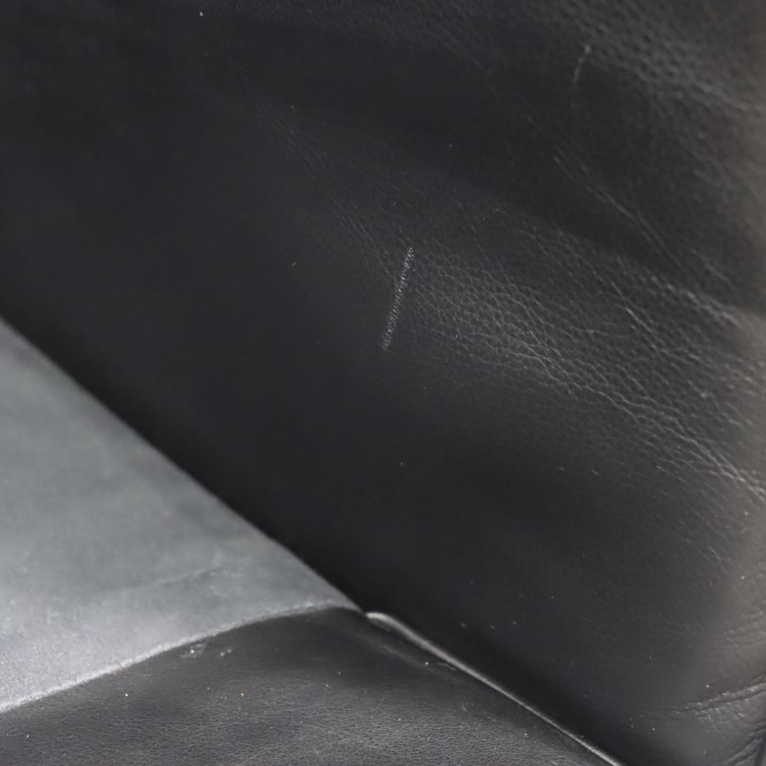 ラウンジチェア 合皮 革張り 黒 リプロダクト