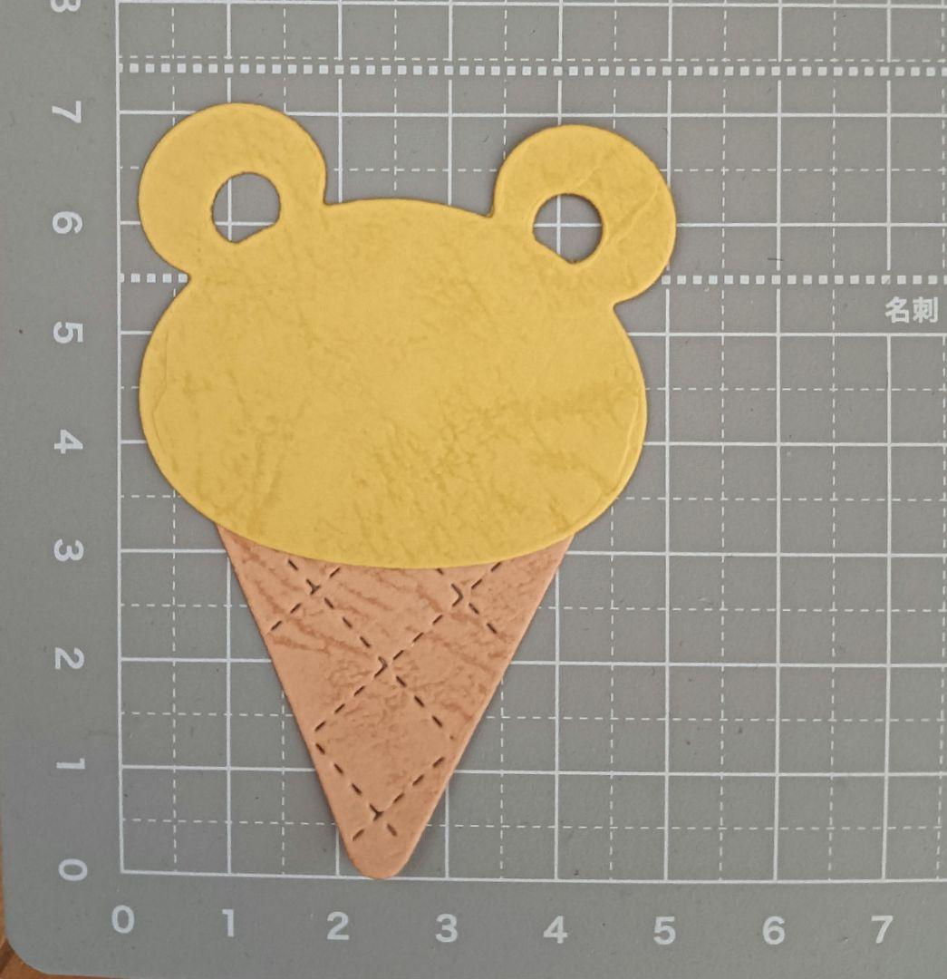 No.29☆ダイカットくまさんアイス☆アルバムクラフト☆ペーパークラフト