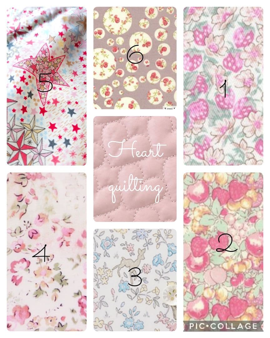 ★LIBERTYクレアオードハート×ハートキルト★３点　バッグ　靴袋　体操服袋
