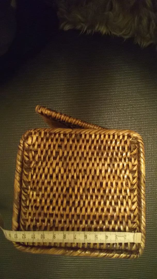 パークハイアットホテルのシリーズ　マスクケース バスケット ラタン